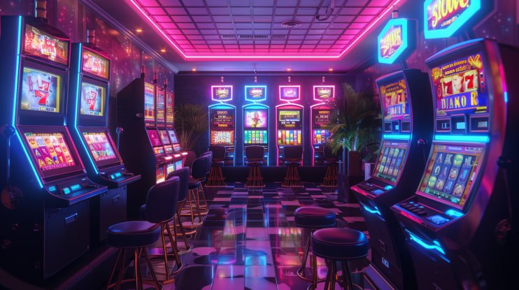 parisbola login app home screen displaying slot game tiles, live casino options, and sportsbook navigation